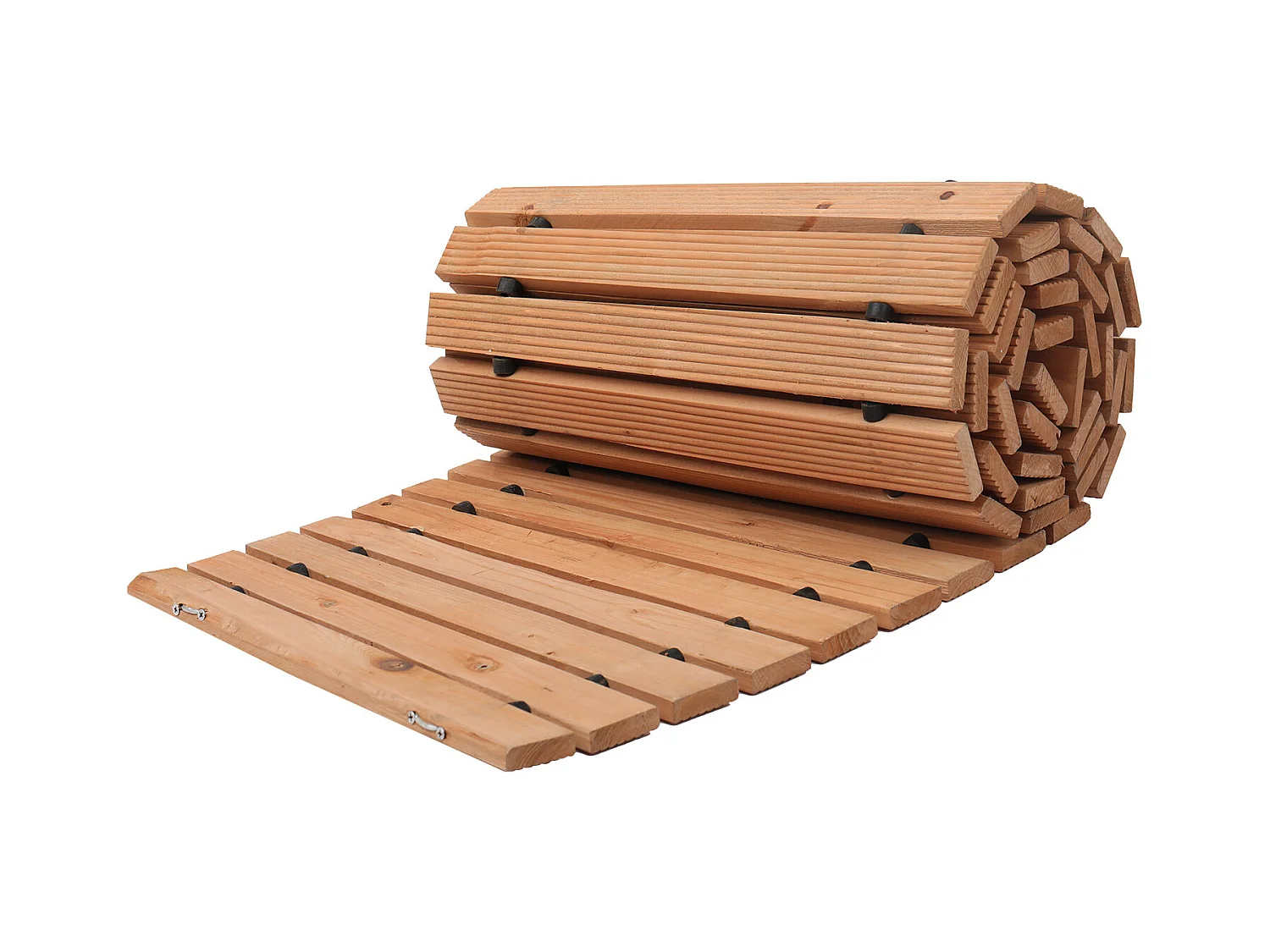 Allée Chemin de Jardin, SucceBuy – Allée de Jardin Incurvée en Bois (244 × 43 cm) – Déroulable