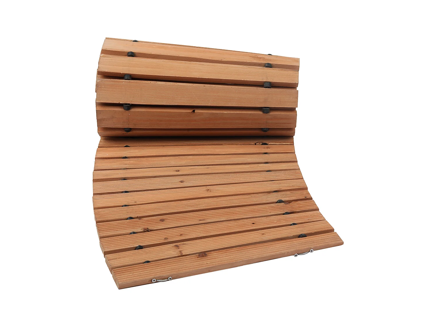 Camino de Jardín, SucceBuy – Camino de Jardín Curvo de Madera (244 × 43 cm) – Enrollable
