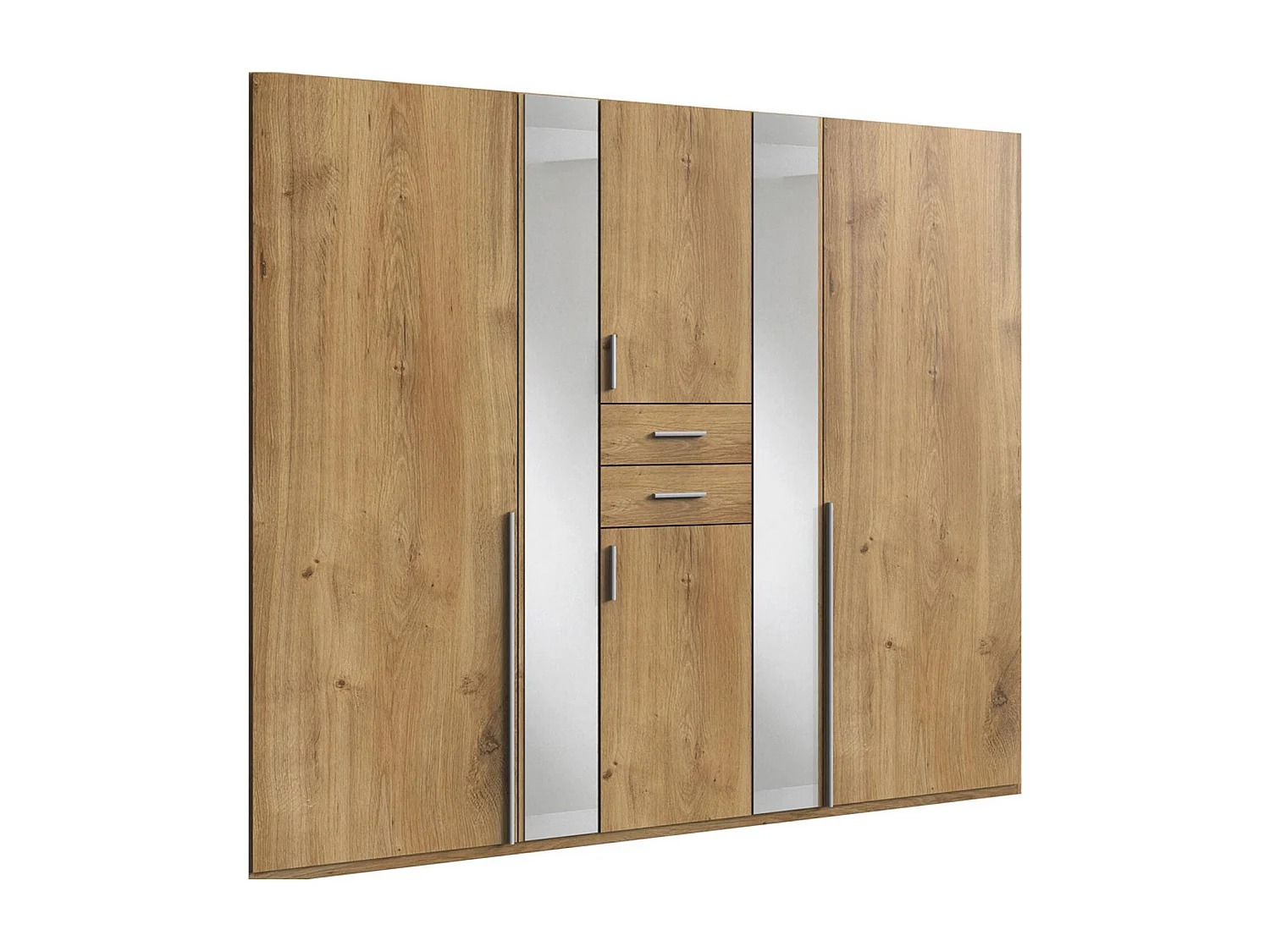 KLEIDERSCHRANK Vanea Plankeneiche 225 / 58 / 208cm