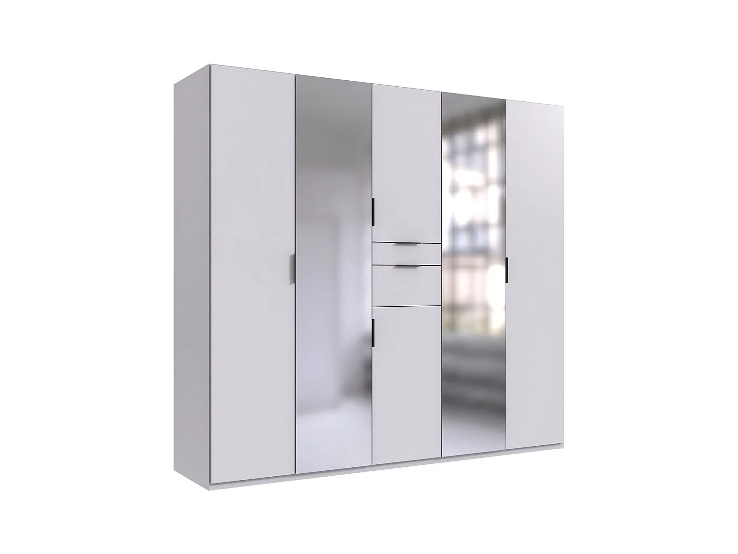 KLEIDERSCHRANK Moldau weiß 225 / 58 / 208cm