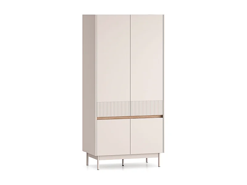 KLEIDERSCHRANK Dunea 92 / 53 / 193cm Cashmere / Eiche Cremona Torro