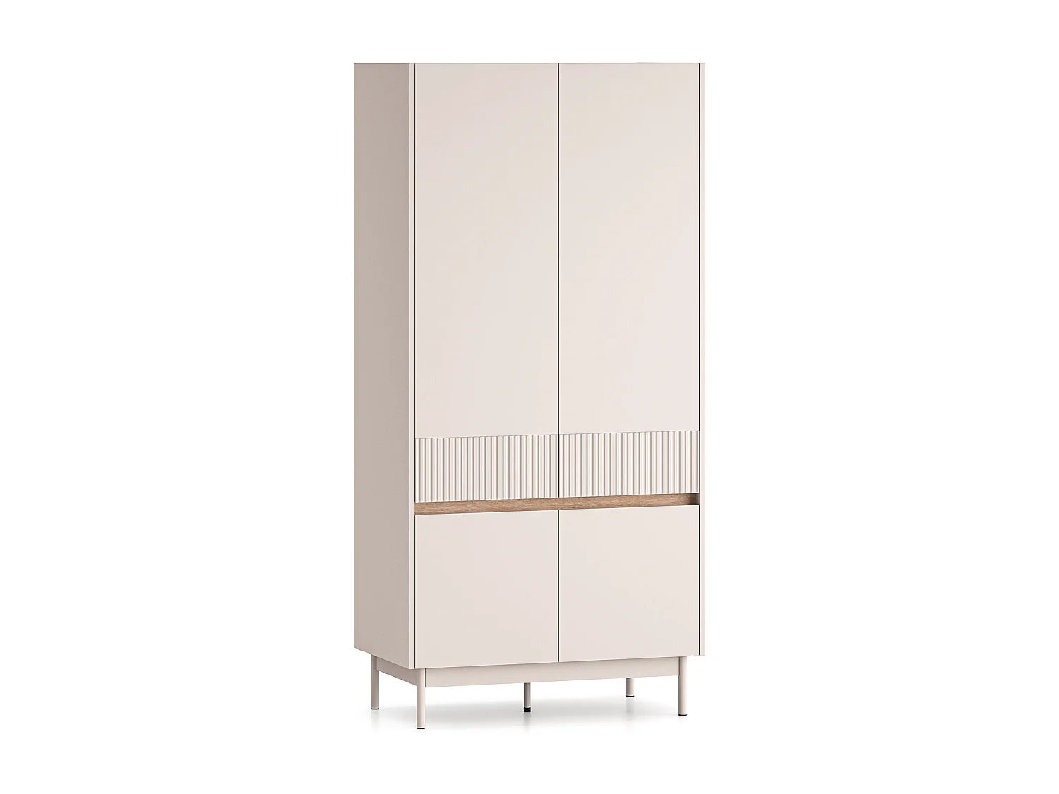 KLEIDERSCHRANK Dunea 92 / 53 / 193cm Cashmere / Eiche Cremona Torro