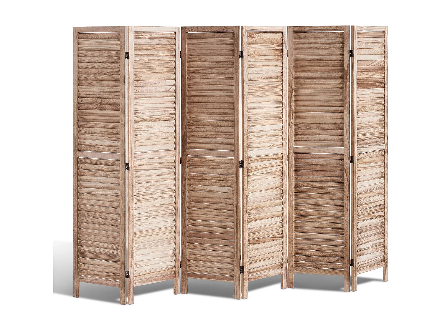 Cloison de Séparation, SucceBuy Cloison de Séparation en Bois à 6 Panneaux, 170 cm de Hauteur, pour la Maison, le Bureau, le Restaurant