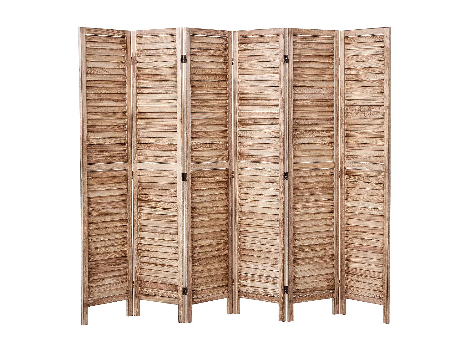 Cloison de Séparation, SucceBuy Cloison de Séparation en Bois à 6 Panneaux, 170 cm de Hauteur, pour la Maison, le Bureau, le Restaurant