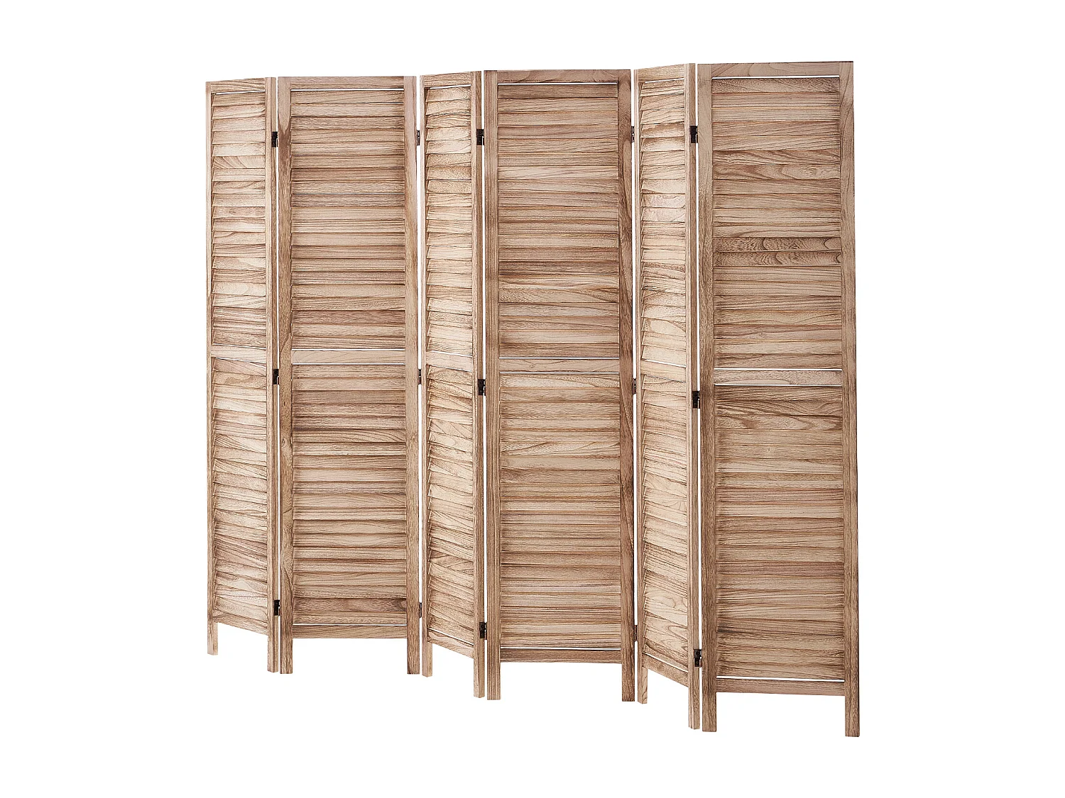 Cloison de Séparation, SucceBuy Cloison de Séparation en Bois à 6 Panneaux, 170 cm de Hauteur, pour la Maison, le Bureau, le Restaurant