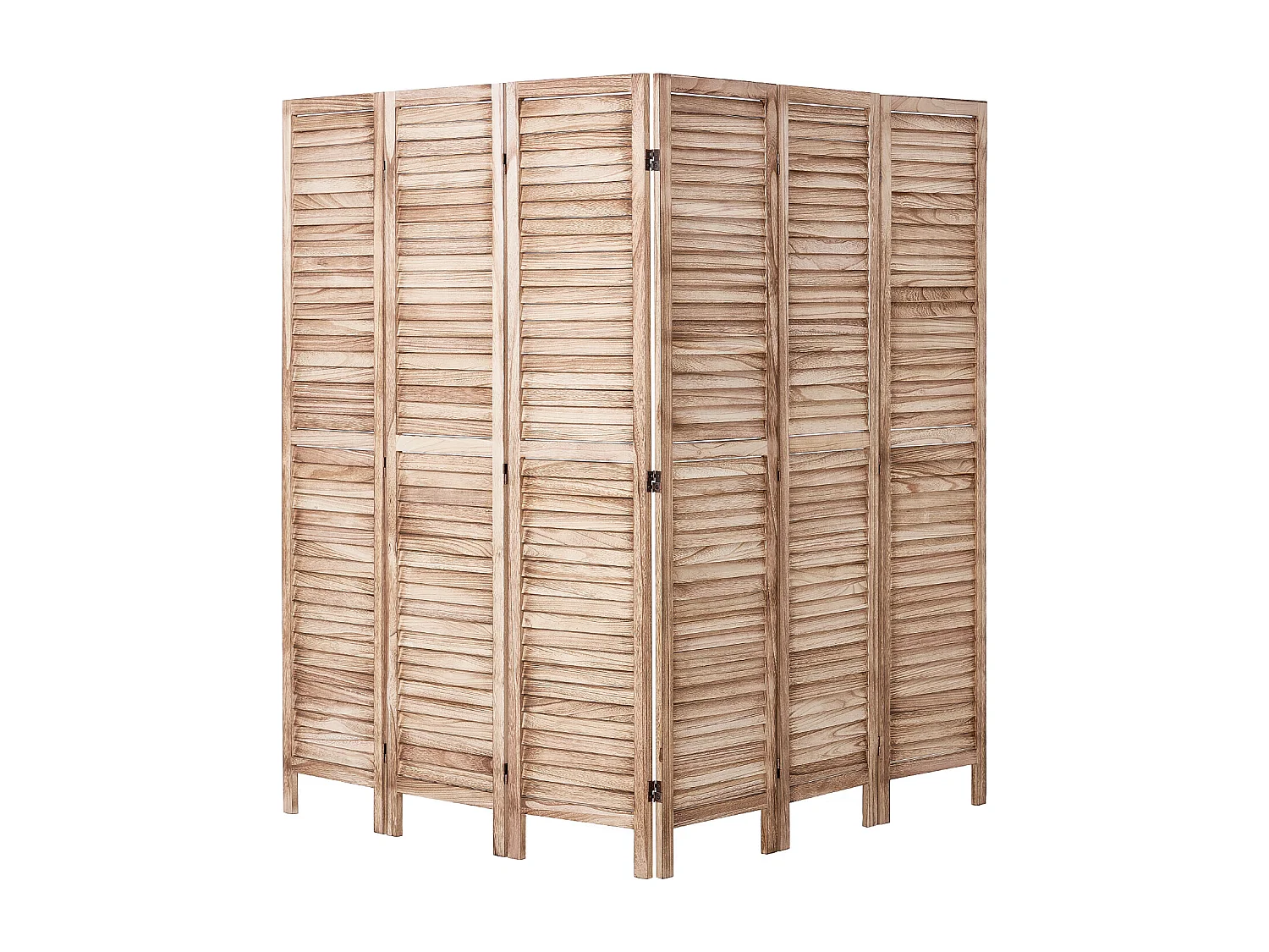 Cloison de Séparation, SucceBuy Cloison de Séparation en Bois à 6 Panneaux, 170 cm de Hauteur, pour la Maison, le Bureau, le Restaurant