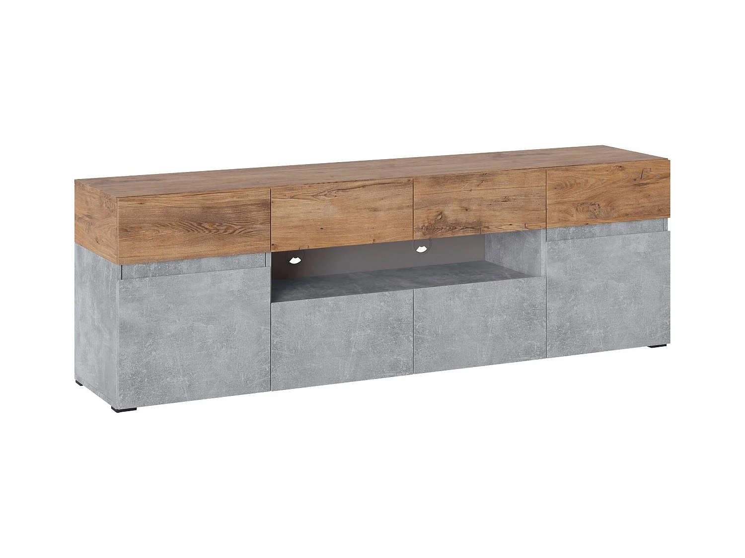 LOWBOARD Rimini Atelier hell / Kastanie Breslau 180 / 40 / 59cm