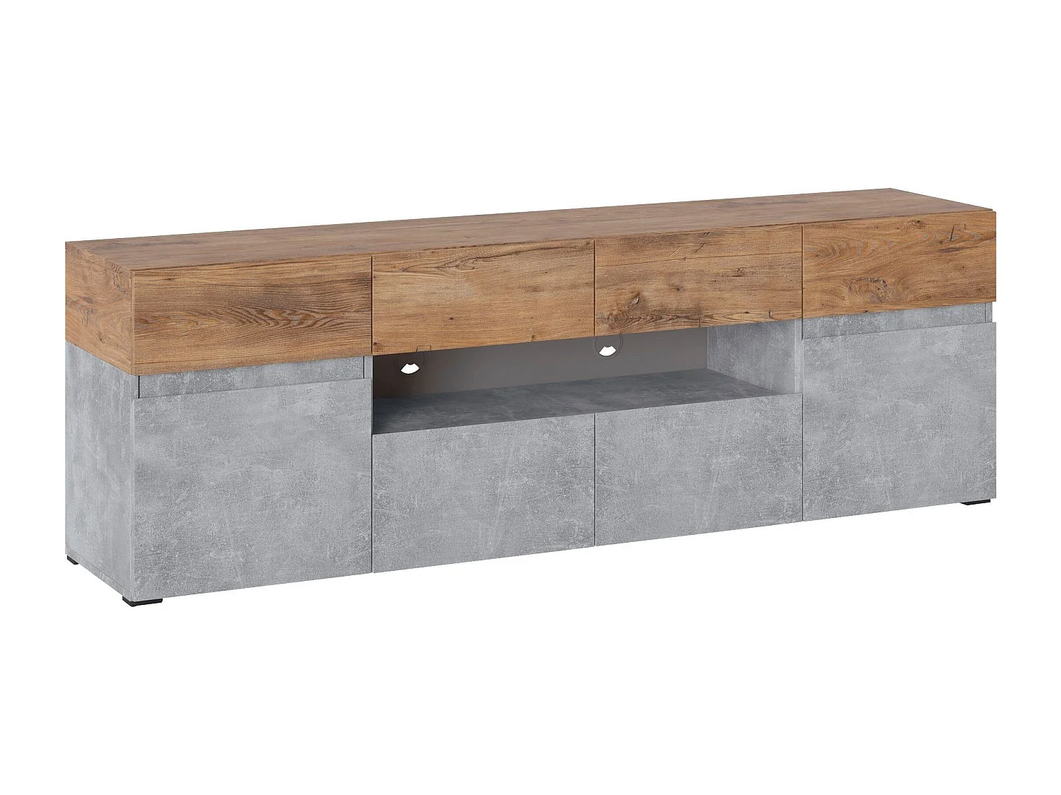 LOWBOARD Rimini Atelier hell / Kastanie Breslau 180 / 40 / 59cm