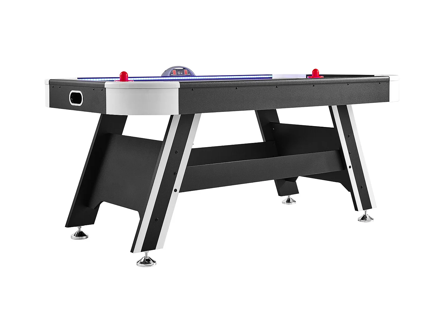Table de Billard, SucceBuy Table d'Air Hockey 183 cm avec Score LED, Palets et Poussoirs Inclus