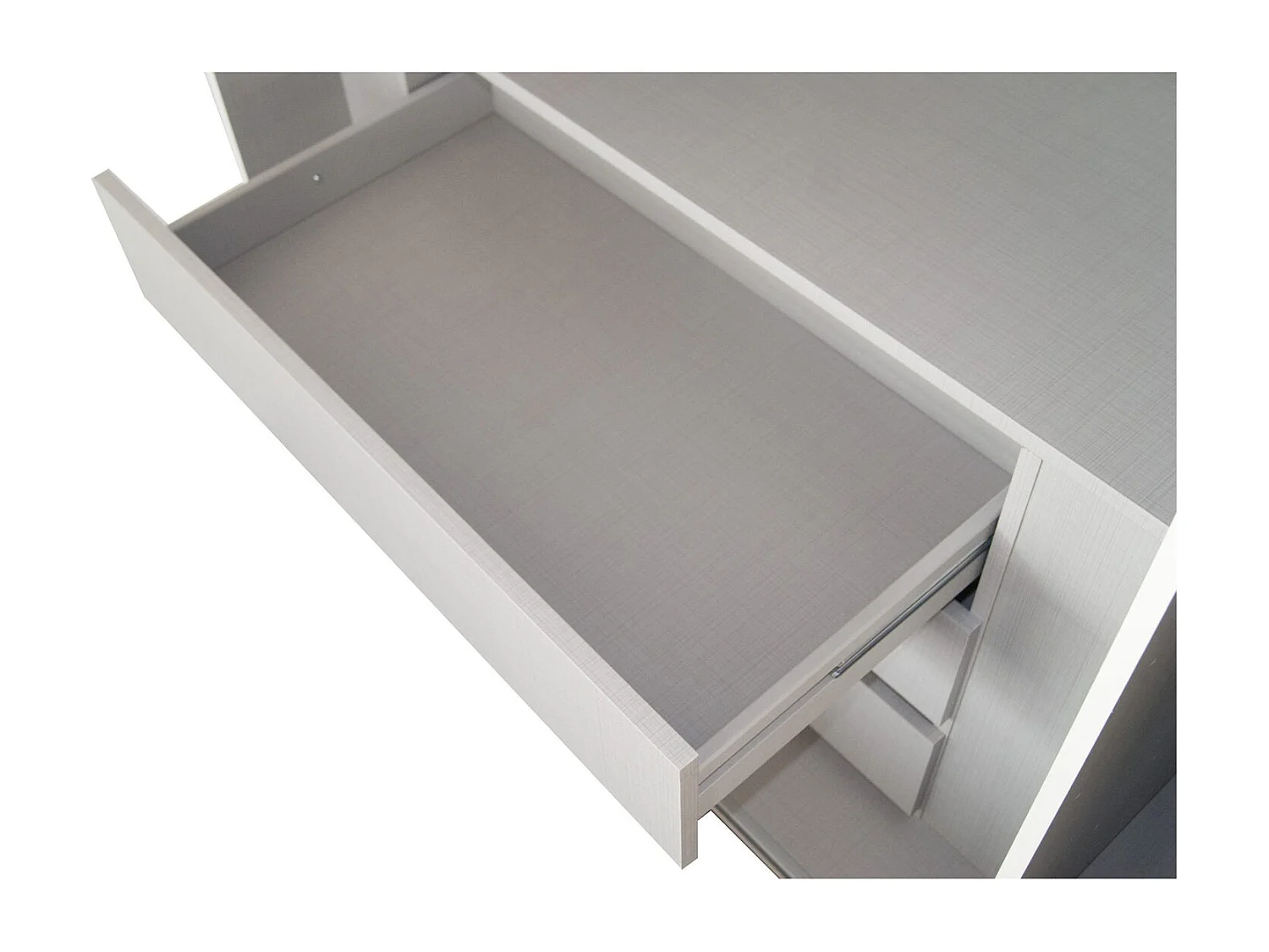 SCHUBKASTENEINSATZ Leinen grau 87 / 54 / 42cm