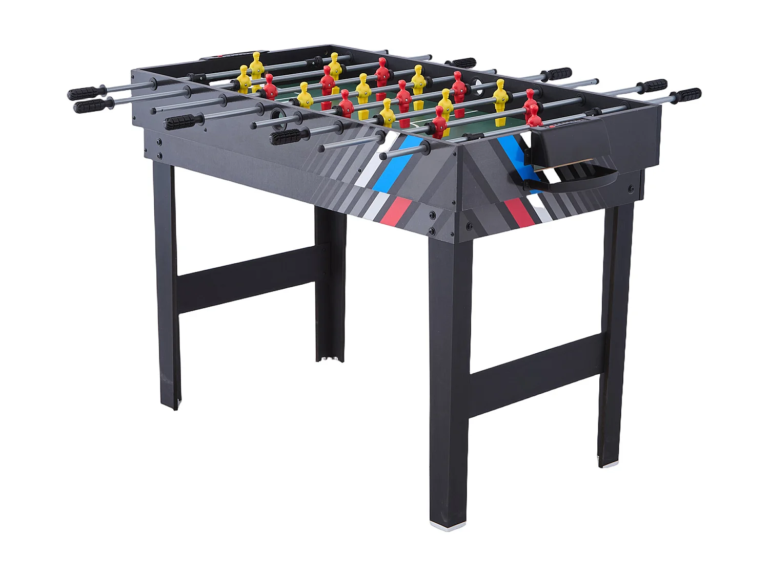 Table de Air Hockey, SucceBuy Table de Jeu Combinée 4 en 1 122 cm, Air Hockey, Baby-foot, Ping-pong, Billard