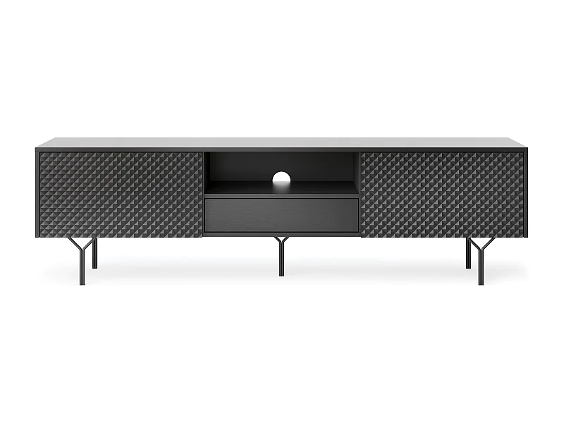 LOWBOARD Raven schwarz 180 / 38 / 51 cm