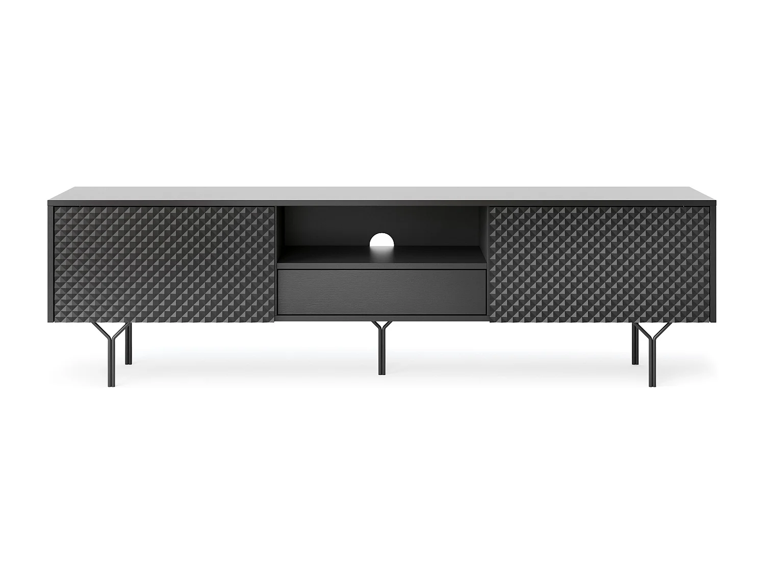 LOWBOARD Raven schwarz 180 / 38 / 51 cm