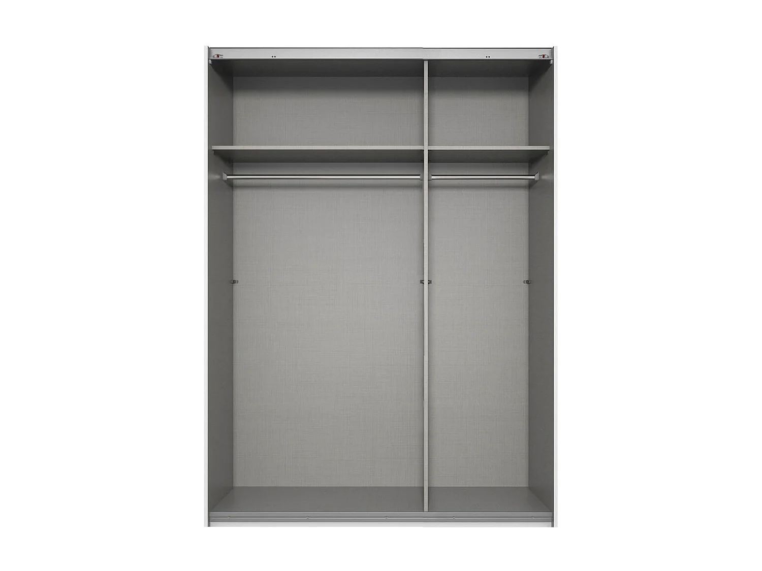 SCHWEBETÜRENSCHRANK Easy Plus A weiß / Spiegel 135 / 65 / 210cm