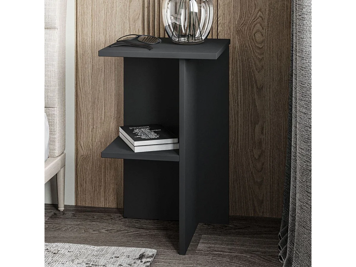 Vierkant nachtkastje met legplank H60 cm - LERAY