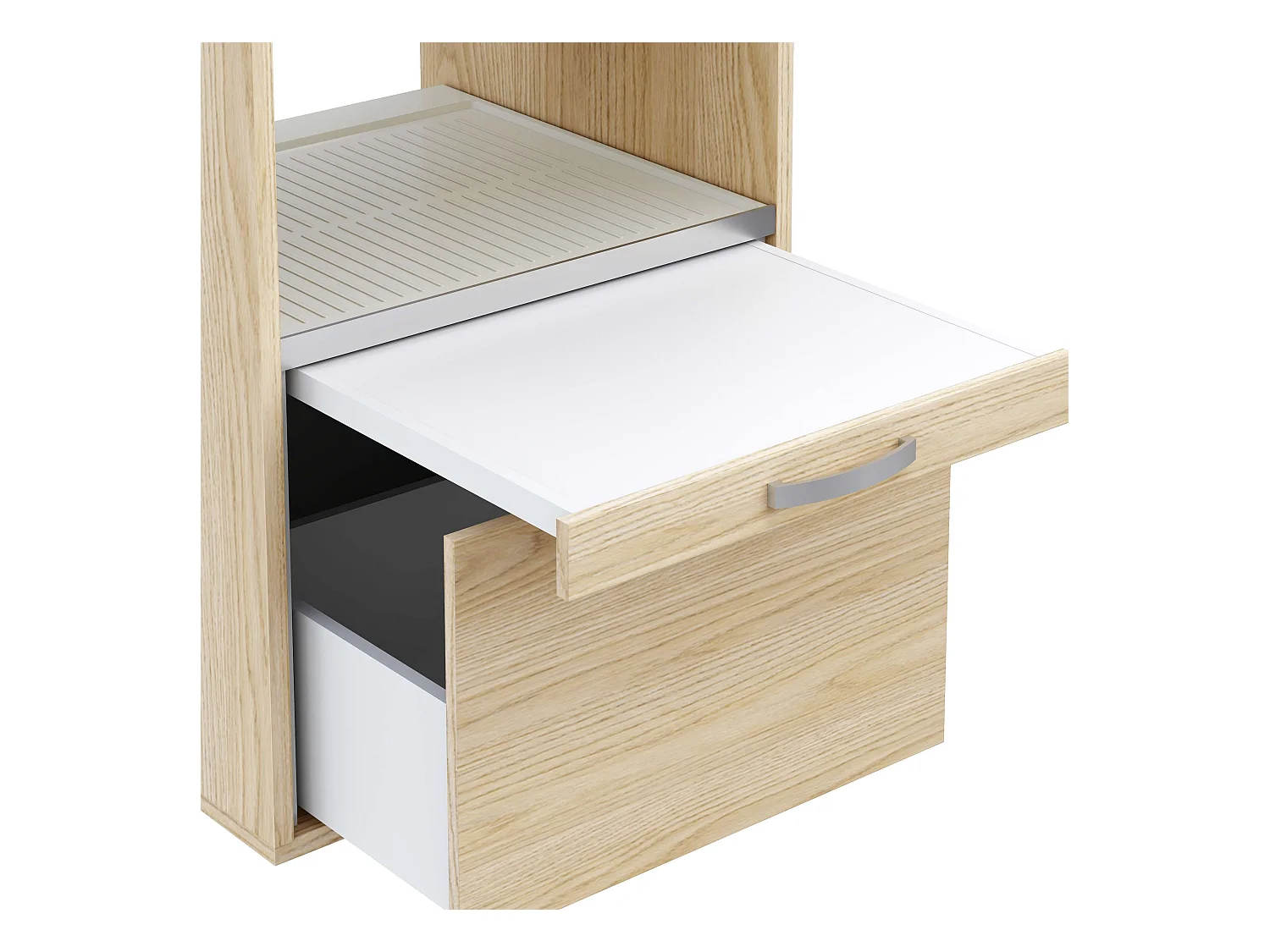 Meuble armoire pour machine à laver T-BATH 67,2x144cm chêne