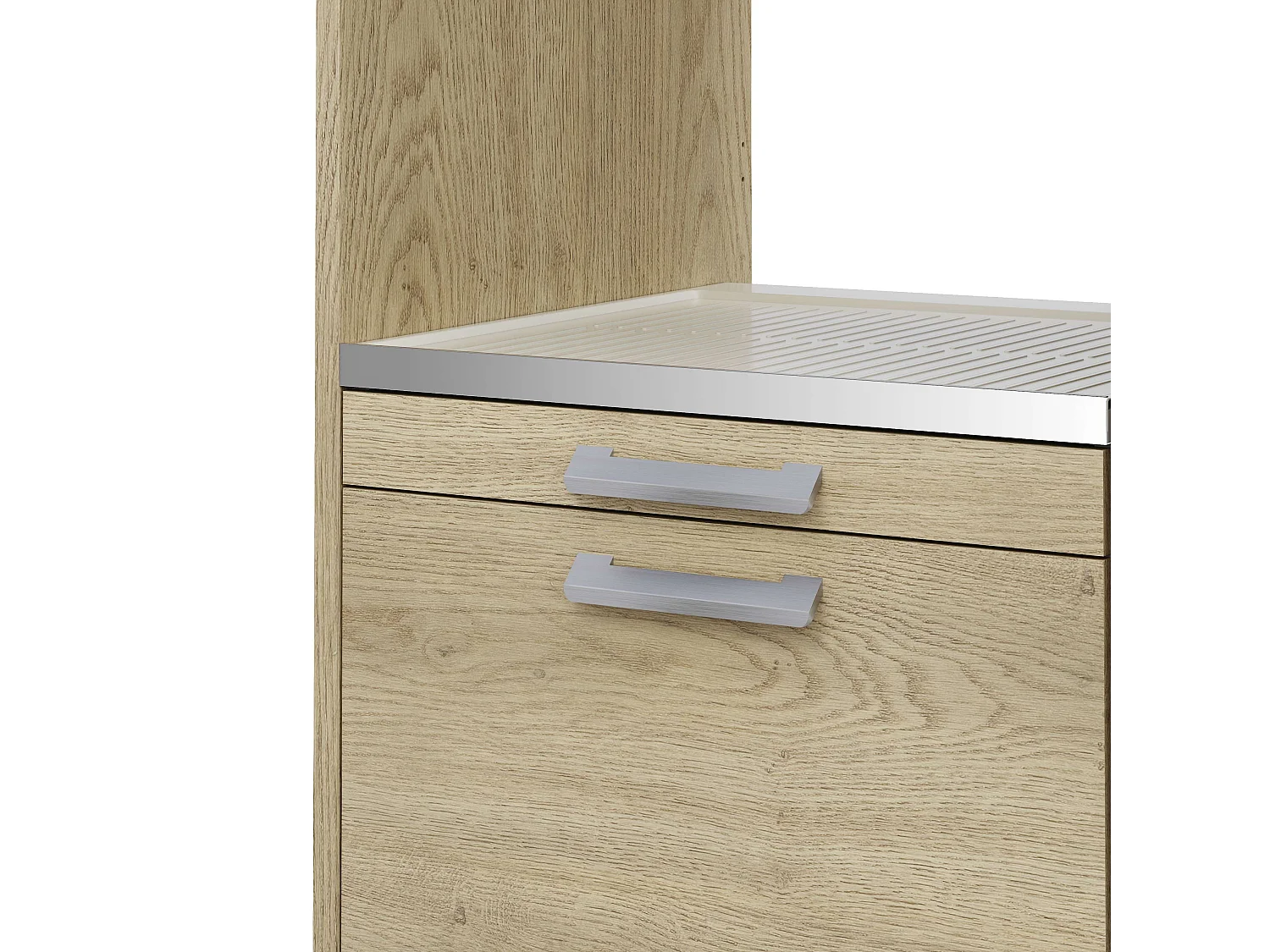 Meuble armoire pour machine à laver T-BATH 67,2x144cm chêne