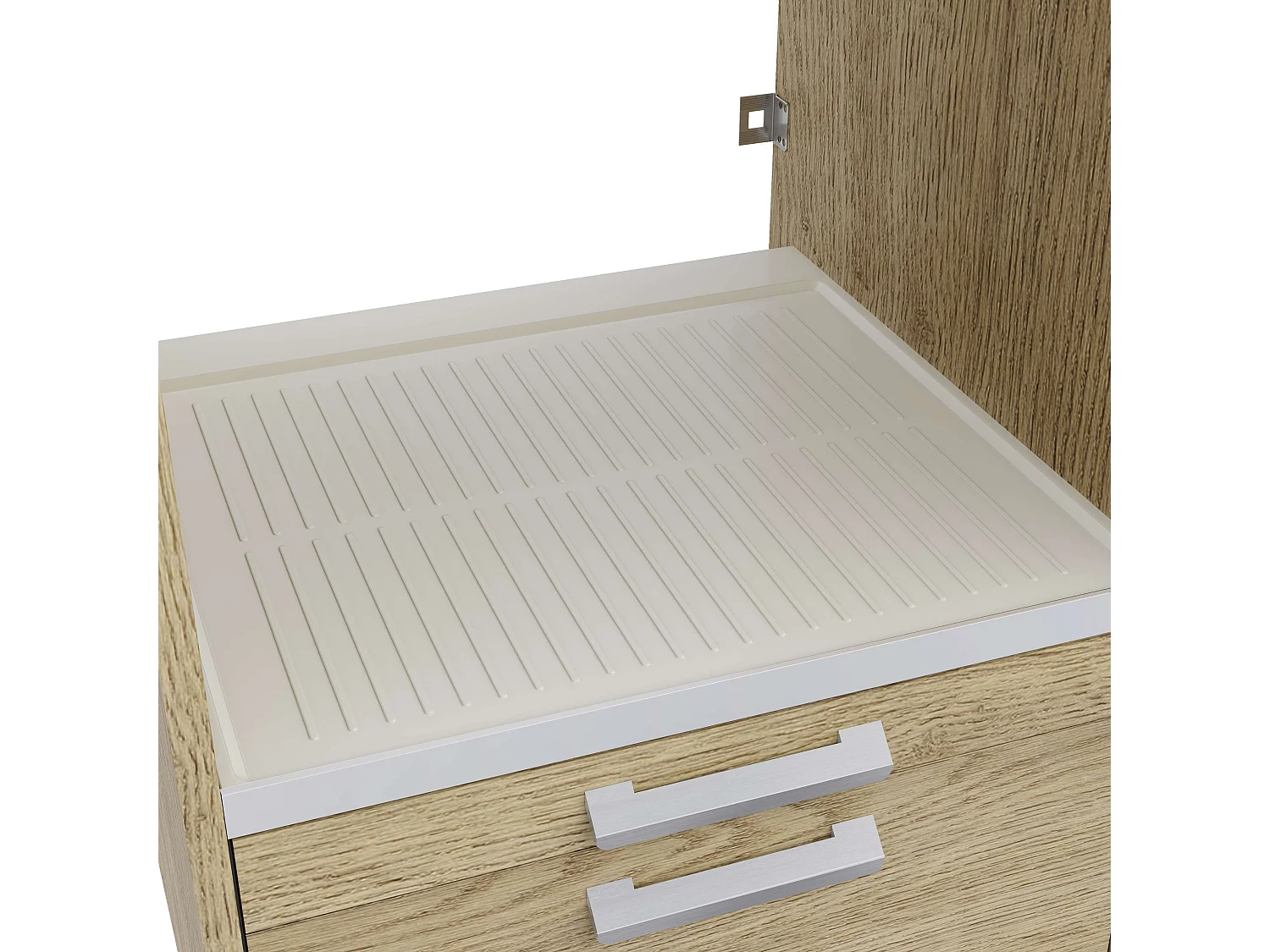 Meuble armoire pour machine à laver T-BATH 67,2x144cm chêne