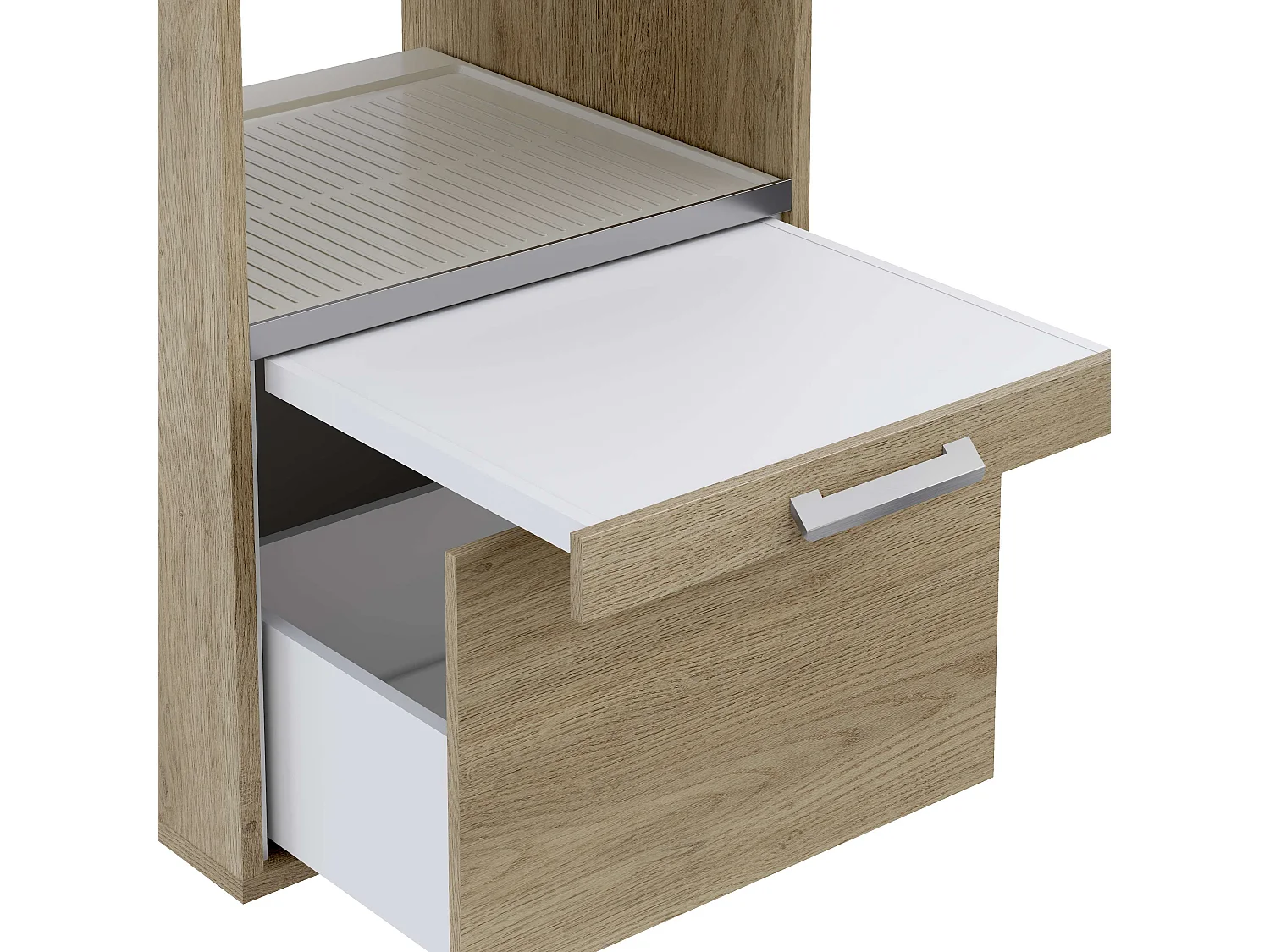 Meuble armoire pour machine à laver T-BATH 67,2x144cm chêne