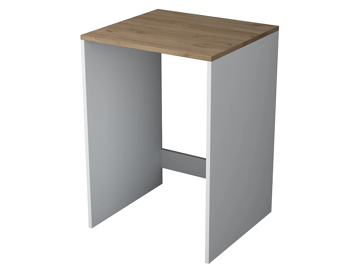 Etagère pour machine à laver décor blanc et noyer H91,8 cm - JUNE