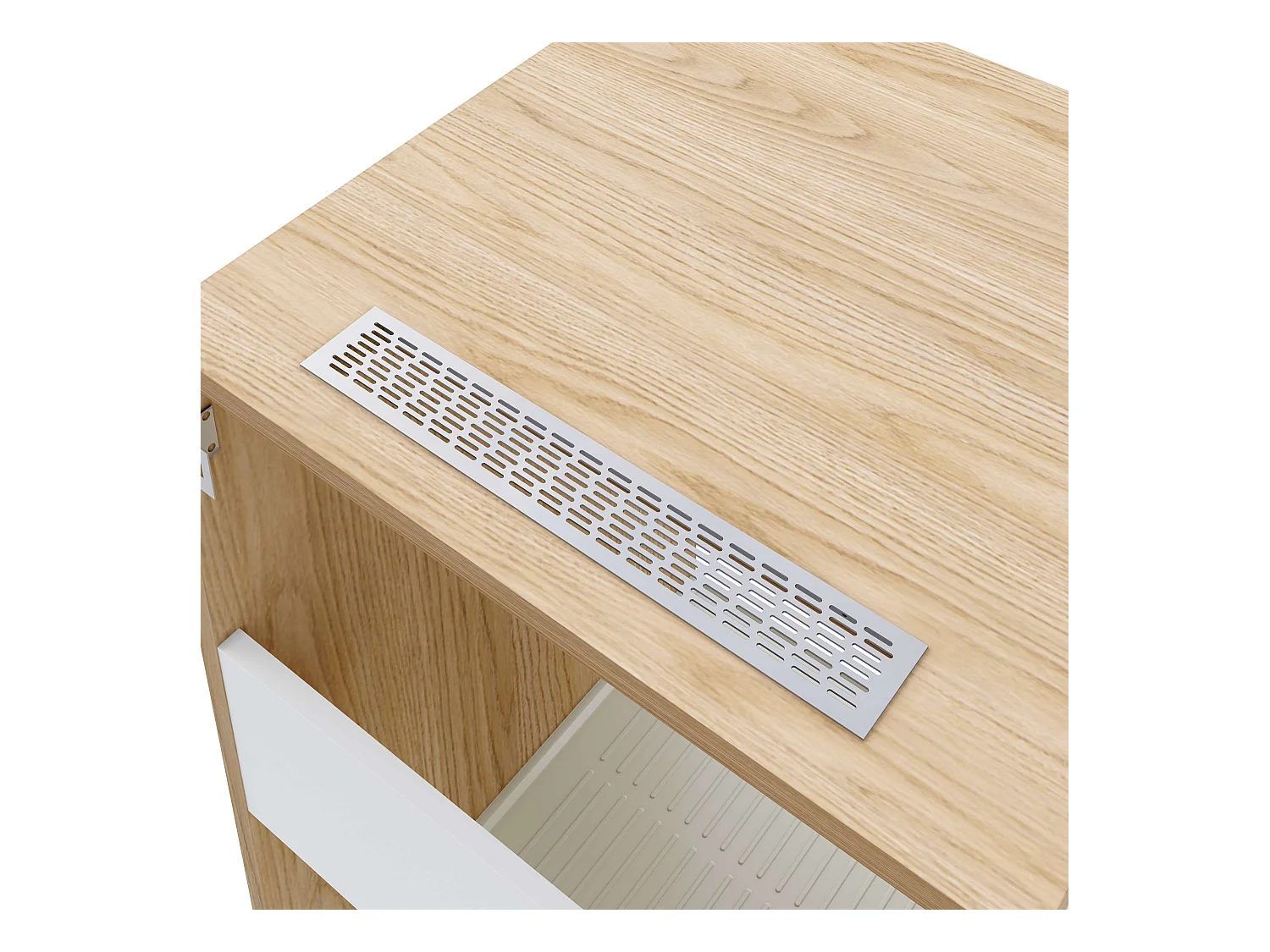 Armoire colonne pour lave-linge et sèche-linge superposés T-BATH 67,2x187,5cm chêne