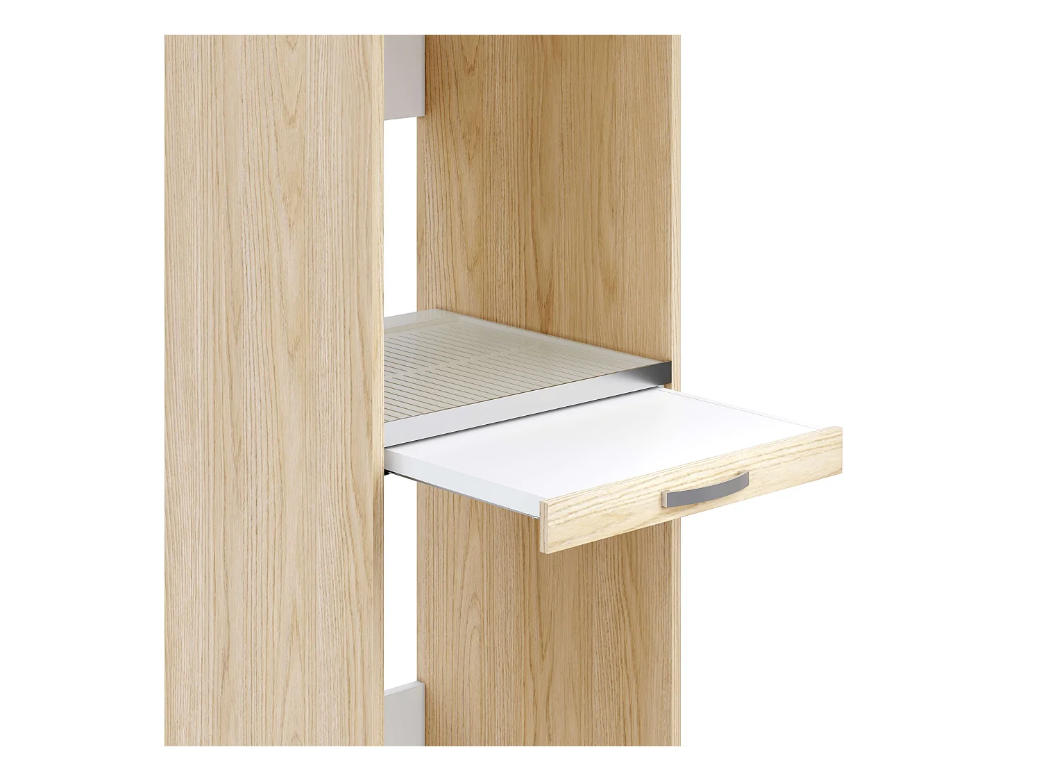 Armoire colonne pour lave-linge et sèche-linge superposés T-BATH 67,2x187,5cm chêne