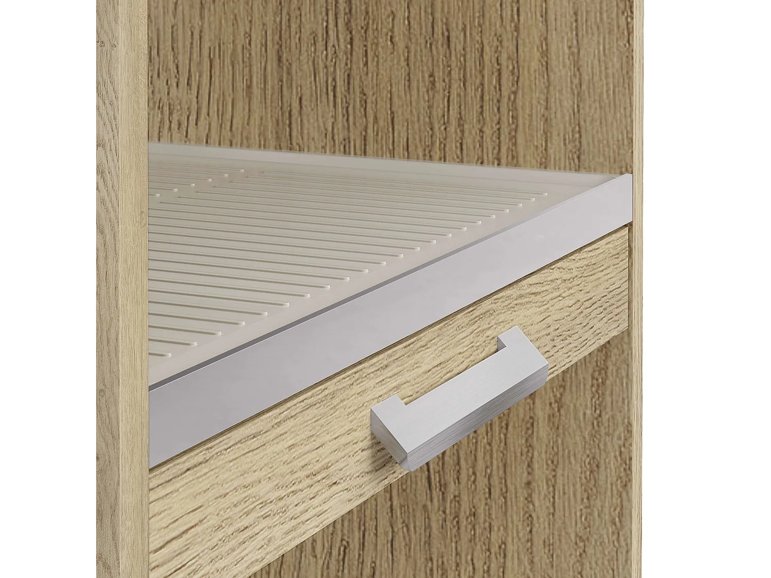 Armoire colonne pour lave-linge et sèche-linge superposés T-BATH 67,2x187,5cm chêne