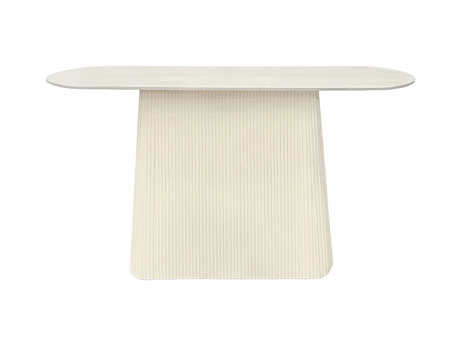 DOLCE-Console 140 cm en bois massif Ivoire