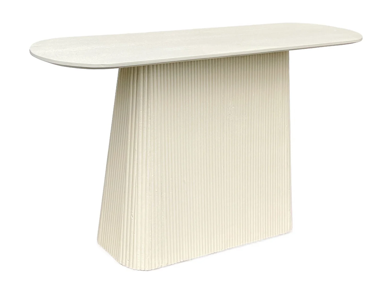 DOLCE-Console 140 cm en bois massif Ivoire