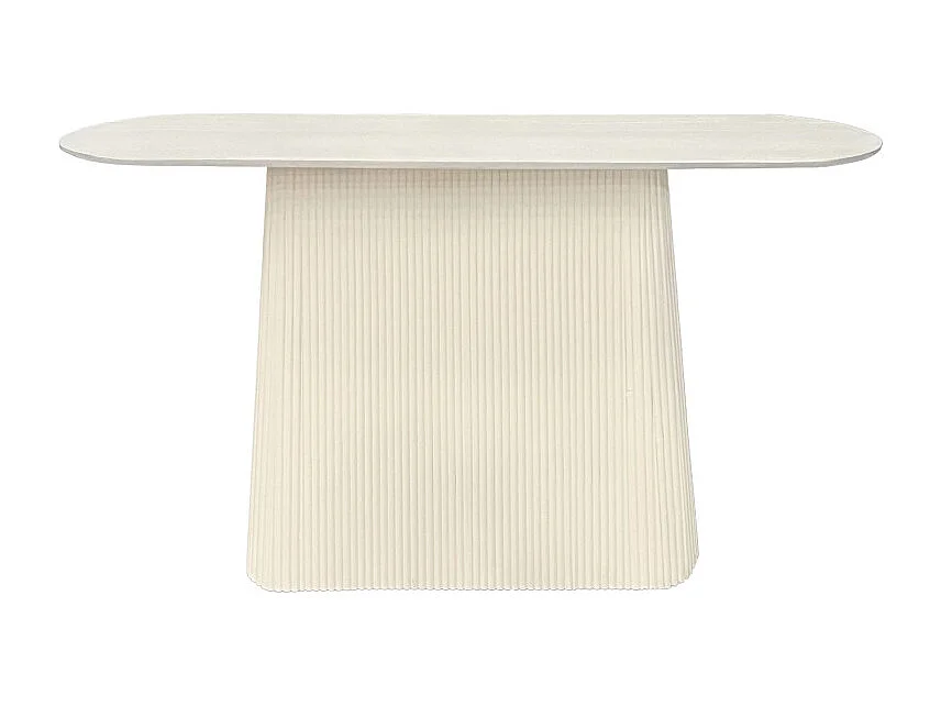 DOLCE-Console 140 cm en bois massif Ivoire