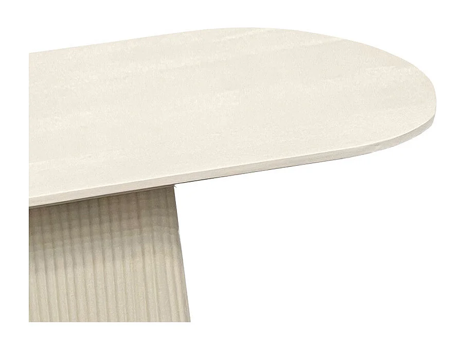 DOLCE-Console 140 cm en bois massif Ivoire