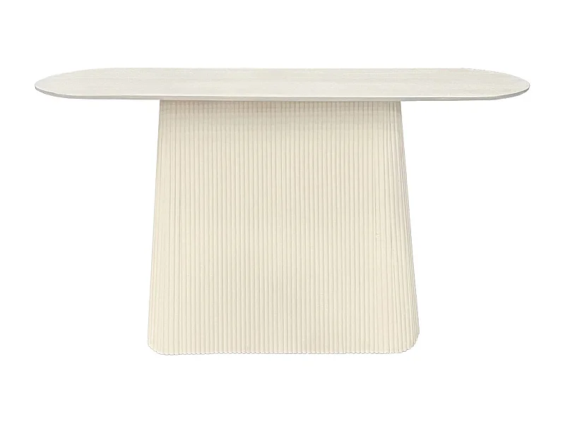 DOLCE-Console 140 cm en bois massif Ivoire