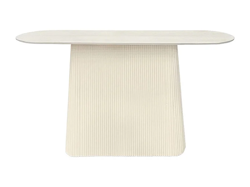 DOLCE-Console 140 cm en bois massif Ivoire