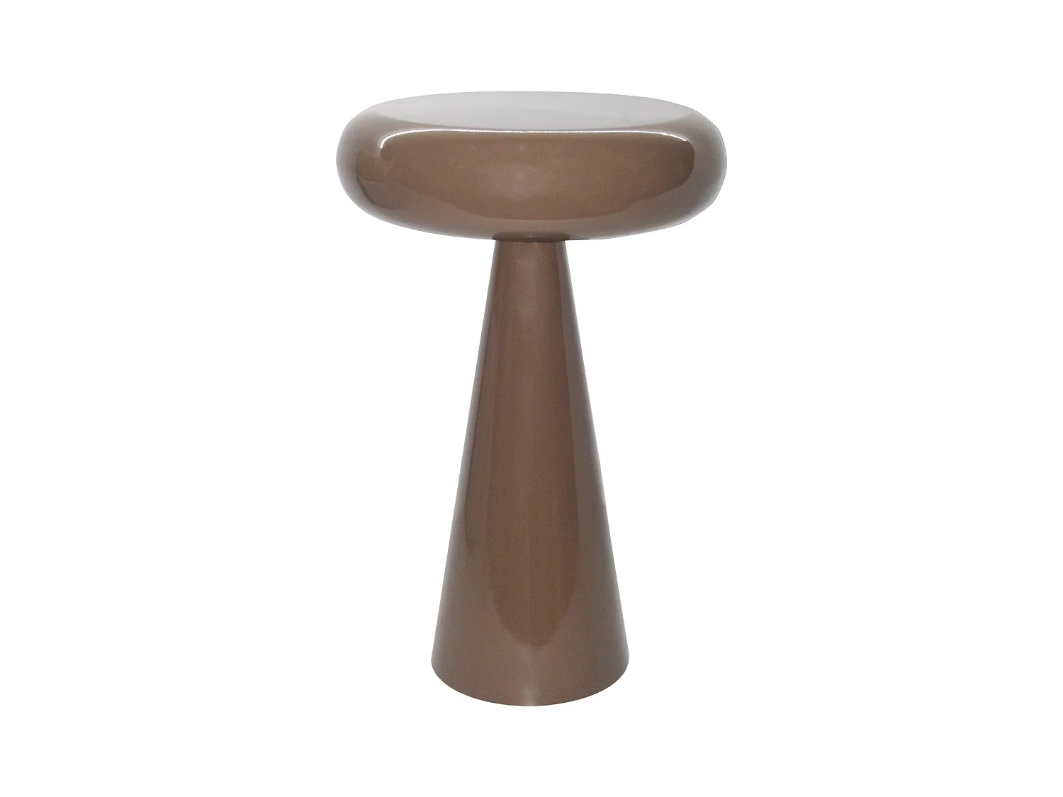 TILT-Mesa auxiliar de acero lacado café