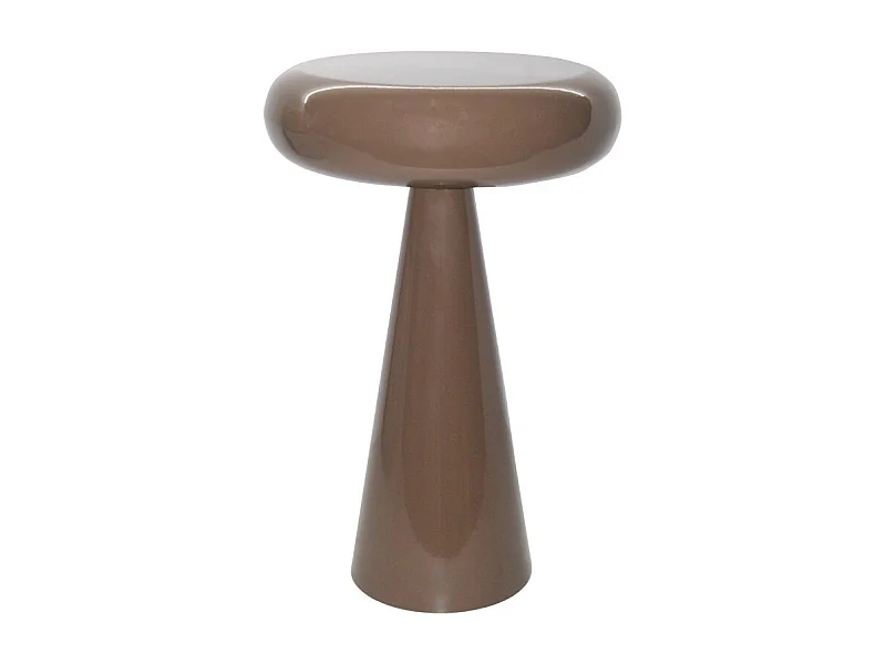 TILT-Mesa auxiliar de acero lacado café