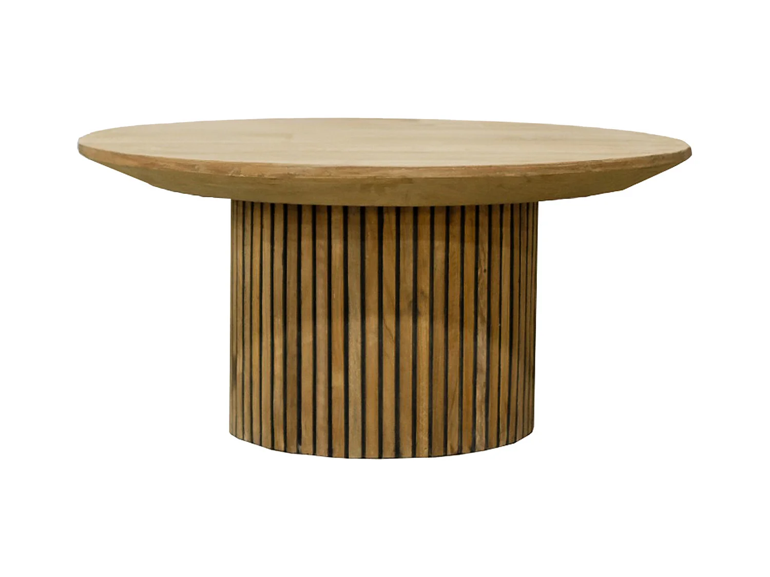 PIANA-Table basse ronde D80 cm en Teck massif