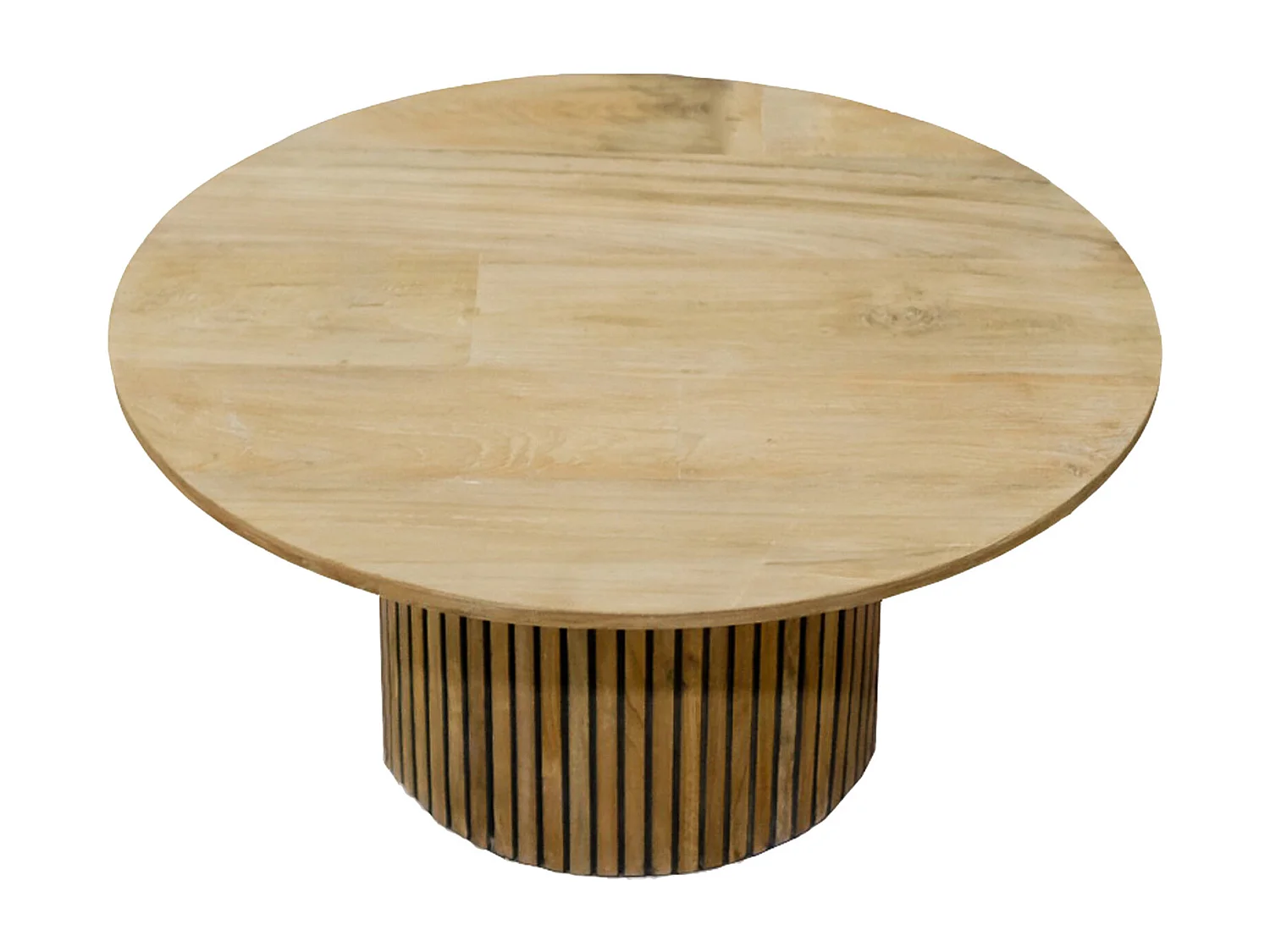 PIANA-Table basse ronde D80 cm en Teck massif