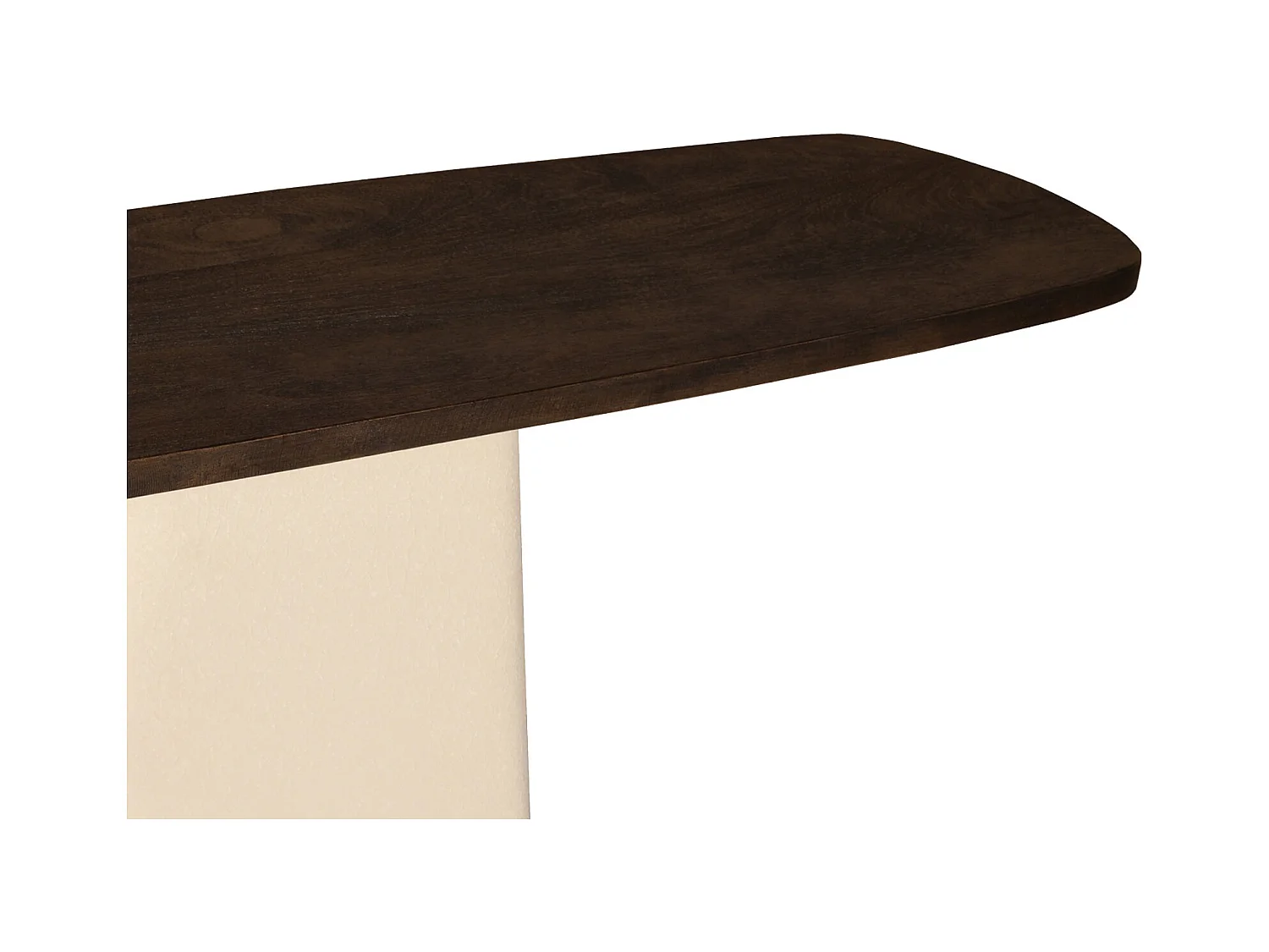 DYLON-Console en bois massif et métal Ivoire