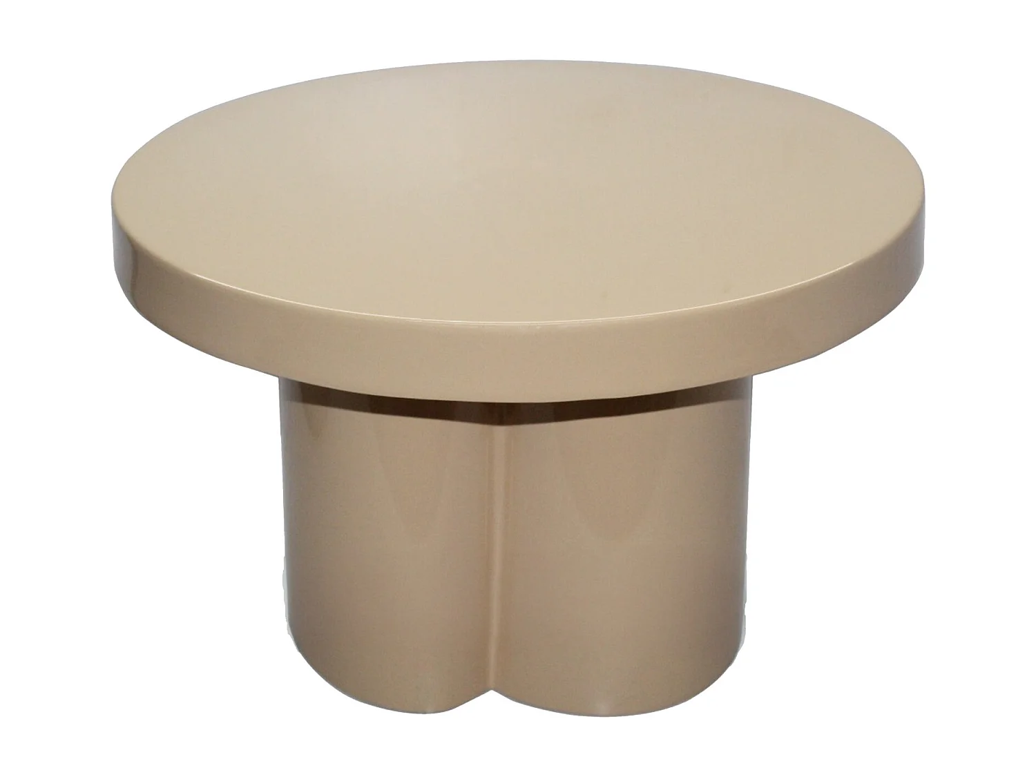 FIONA-Table basse ronde D56 cm Café
