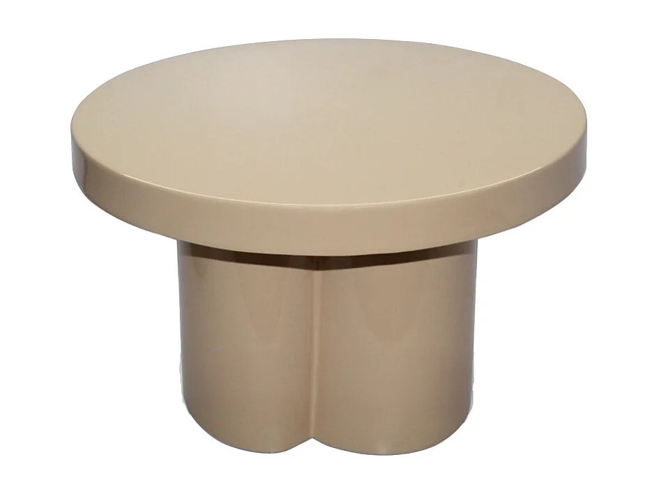FIONA-Table basse ronde D56 cm Café