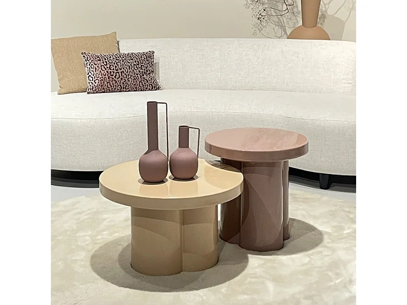 FIONA-Table basse ronde D43 Retro Pink