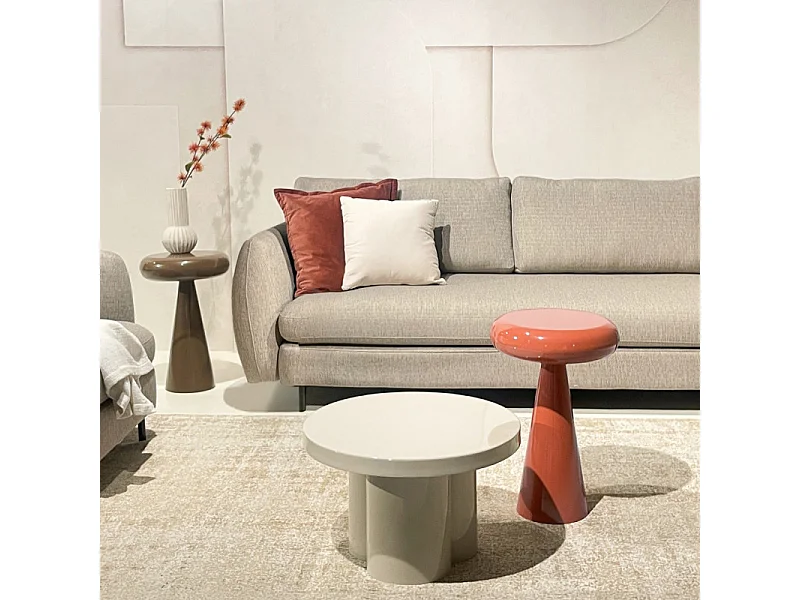 TILT-Table basse d'appoint en acier laqué Red