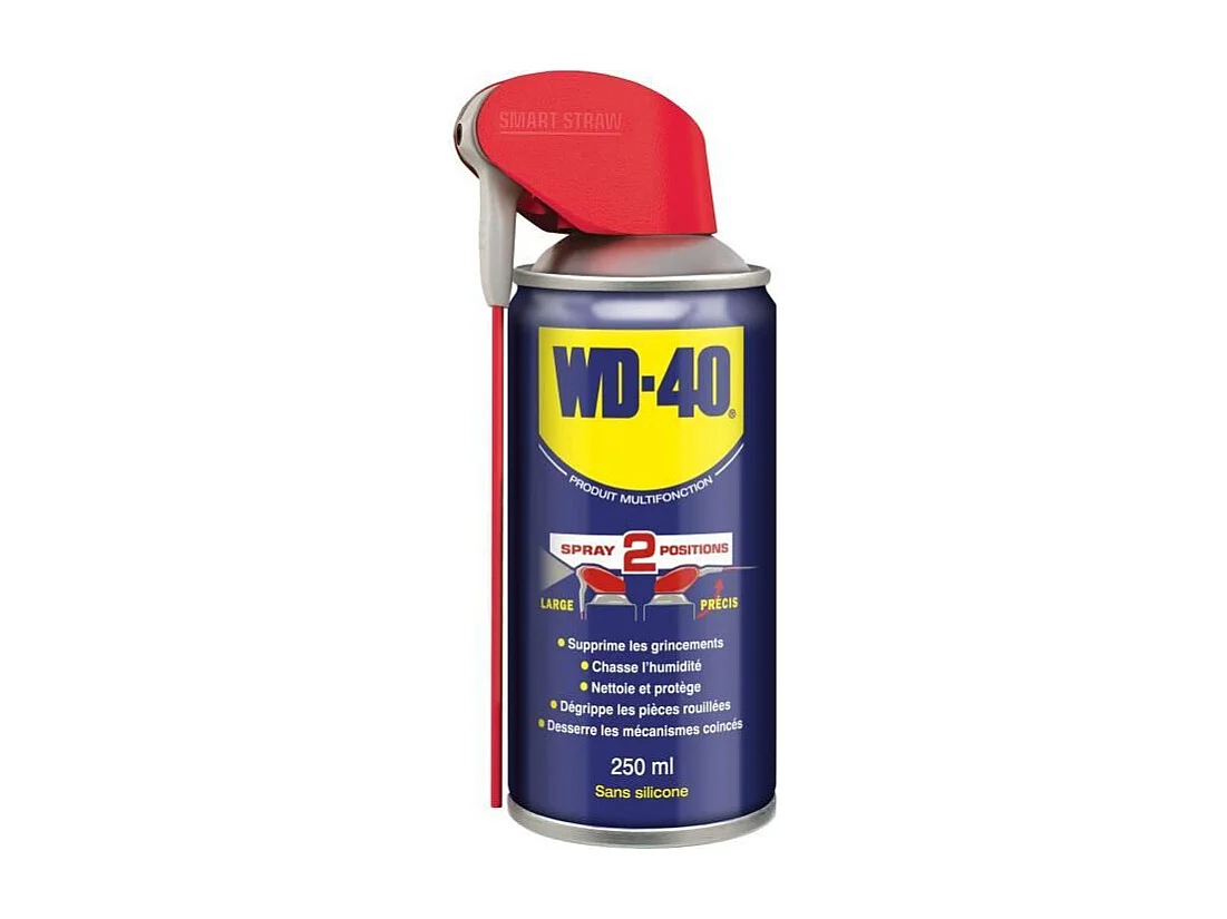 WD-40 Produit Multifonction Spray Double Position aérosol - 250 ml