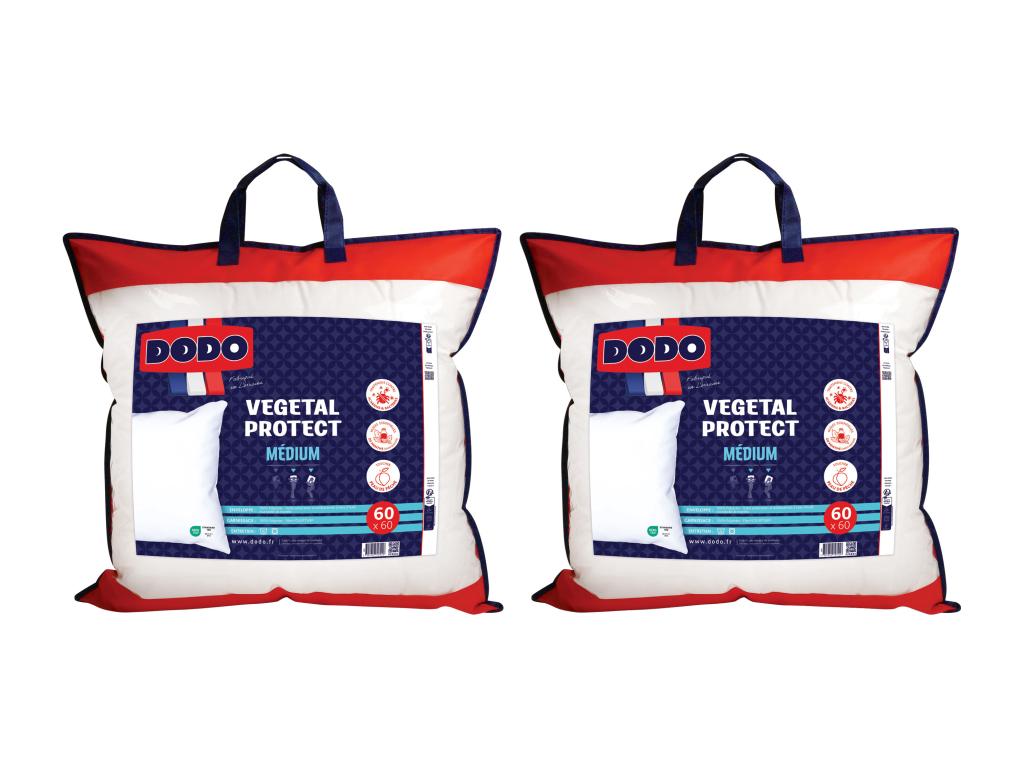 Anti-Milben-Kopfkissen DODO 2er-Set - natürlich - 60 x 60 cm - VEGETAL PROT günstig online kaufen