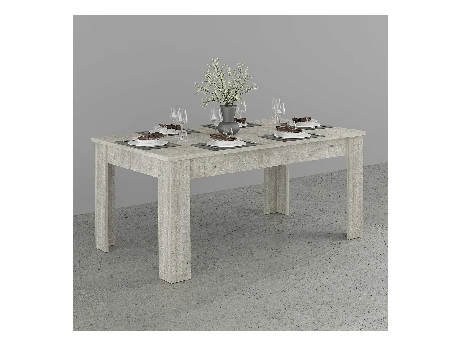 Table à Manger Extensible 8-10 personnes Design salon Moderne Jesi Pilka