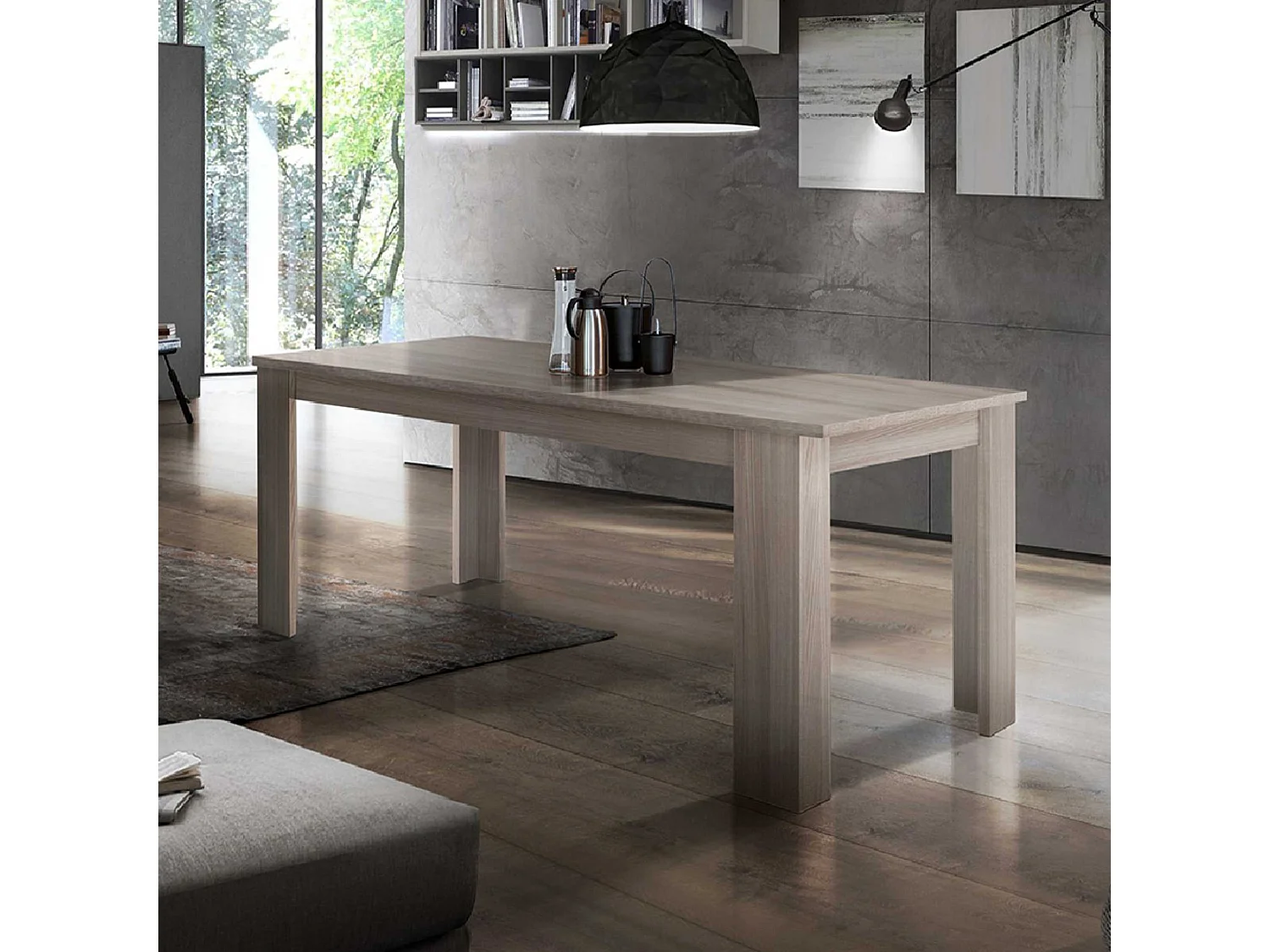 Tavolo allungabile Jesi ideale per 6-8 persone colore olmo 140/190x90x75 cm