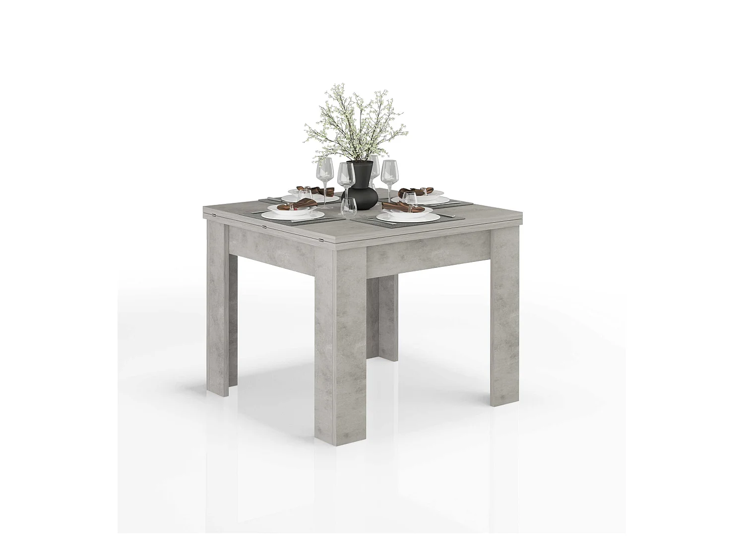 Table à manger extensible 4-8 personnes Design Moderne Jesi Raw