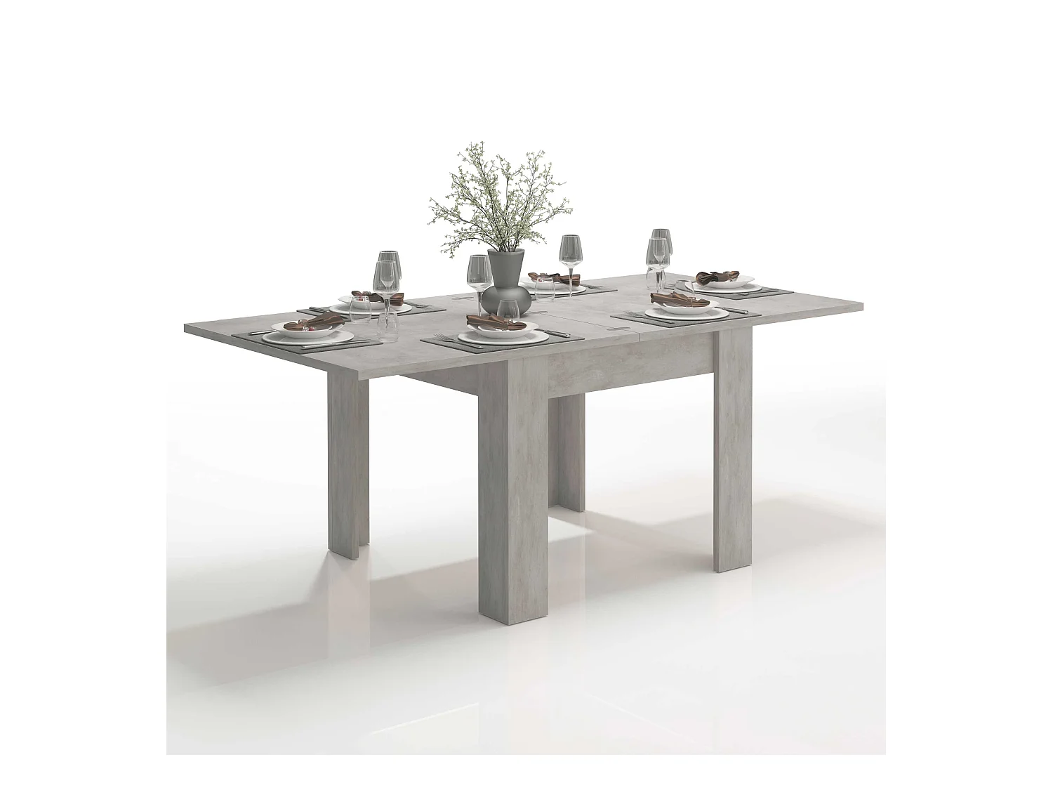 Table à manger extensible 4-8 personnes Design Moderne Jesi Raw