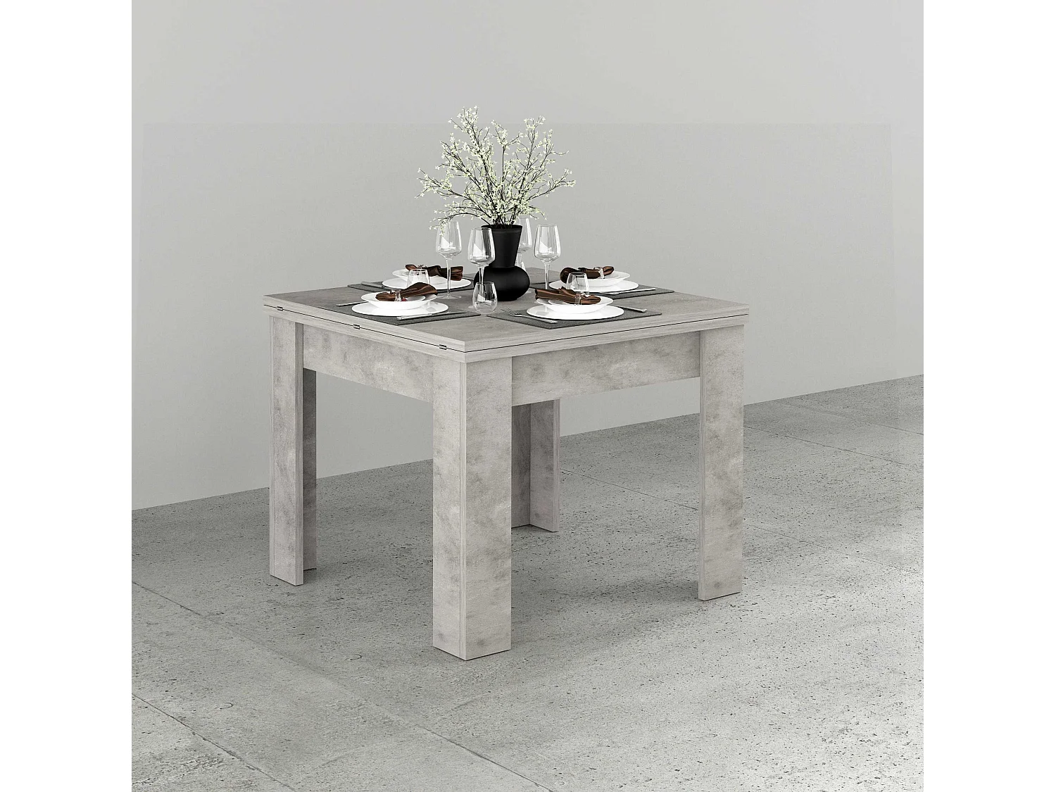 Table à manger extensible 4-8 personnes Design Moderne Jesi Raw