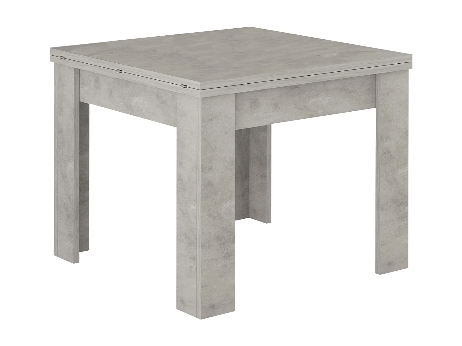 Mesa de comedor diseño moderno extensible en forma de libro 90-180 x 90 cm Jesi Raw